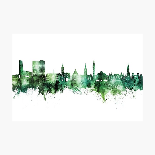 Vista previa del artículo con la obra «Lille France Skyline», diseñado y vendido por ArtPrints.