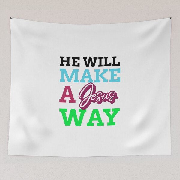 Item preview, He Will Make A Way Christian Sayings Bible Quotes designed and sold by Desiznn.