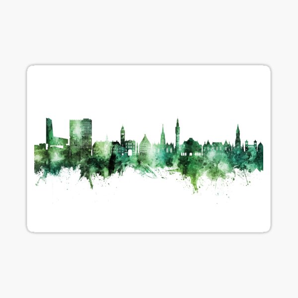 Vista previa del artículo con la obra «Lille France Skyline», diseñado y vendido por ArtPrints.