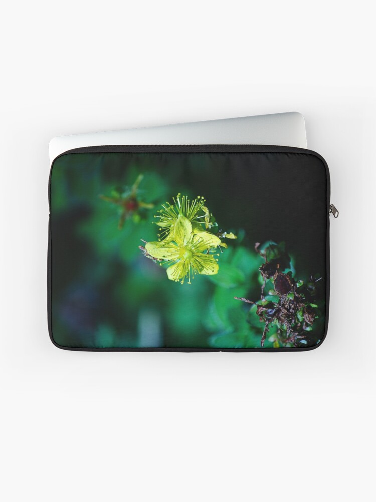 Thumbnail 1 of 2, Laptop Sleeve, Dancing in the Sunlight: A Symphony of Blooms designed and sold by cokemann.