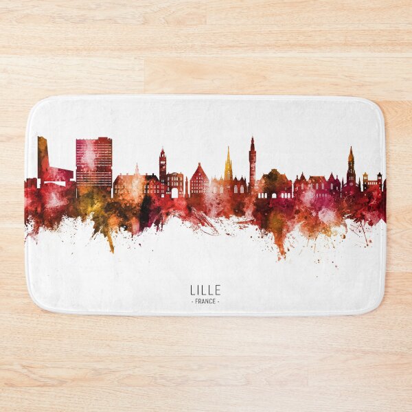 Item preview, Lille France Skyline designed and sold by ArtPrints.