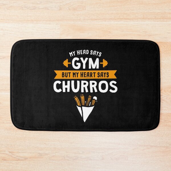 Item preview, My head says Gym but my heart says Churros designed and sold by lemontee.