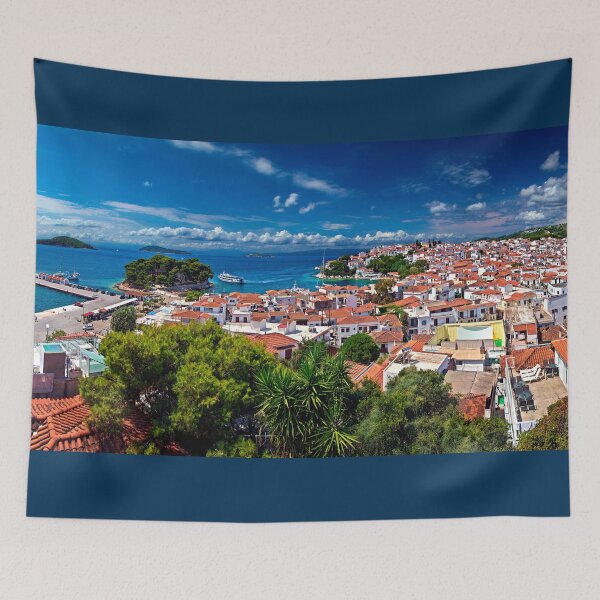 Item preview, Skiathos town panorama designed and sold by Hercules Milas.