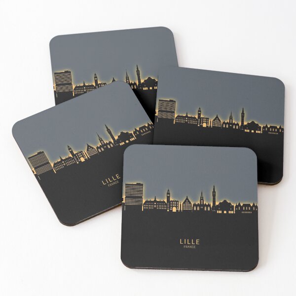 Aperçu de l'œuvre Lille France Skyline créée et vendue par ArtPrints.