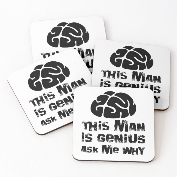 Item preview, This Man is Genius Ask me Why, Funny Gift designed and sold by TOUPOINT.
