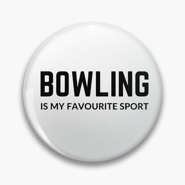 Item preview, BOWLING IS MY FAVOURITE SPORT sarcastic quote sticker [P-Q 162][843]  designed and sold by HIPNOTIZAR  CRAFTS.