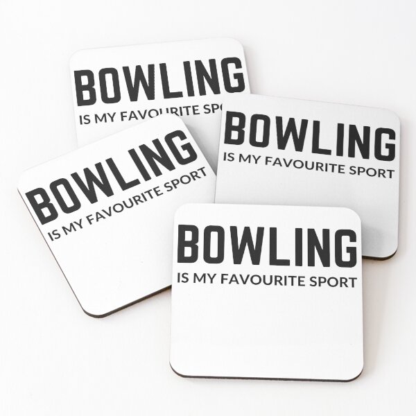 Item preview, BOWLING IS MY FAVOURITE SPORT sarcastic quote sticker [P-Q 162][843]  designed and sold by HIPNOTIZAR  CRAFTS.