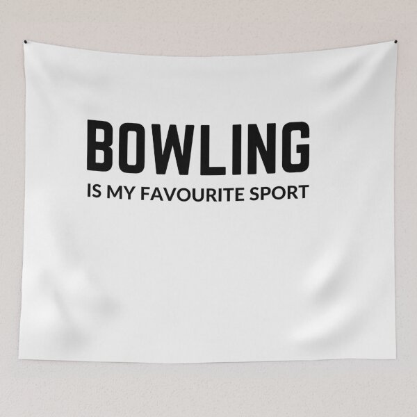 Item preview, BOWLING IS MY FAVOURITE SPORT sarcastic quote sticker [P-Q 162][843]  designed and sold by HIPNOTIZAR  CRAFTS.