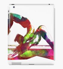 Couple yoga watercolour art iPad Case/Skin
