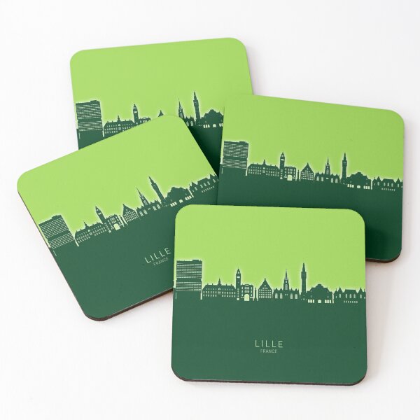 Item preview, Lille France Skyline designed and sold by ArtPrints.