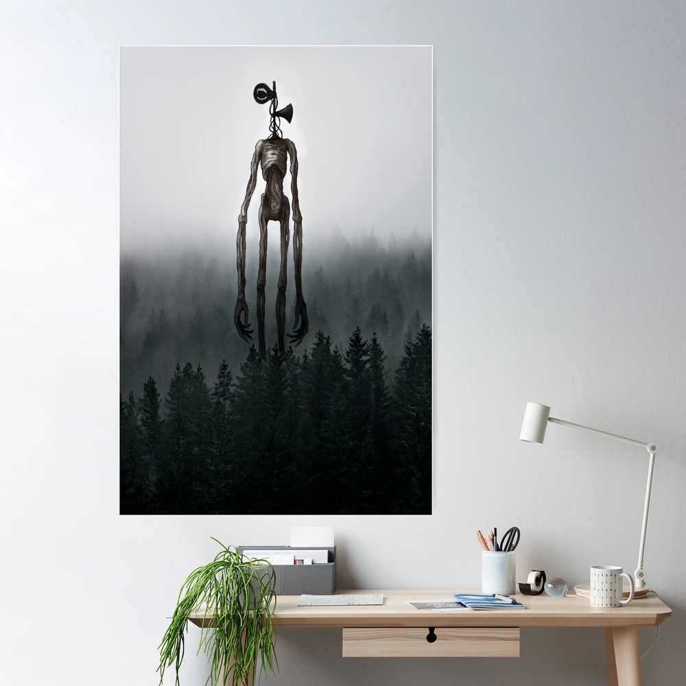 Siren Head in the forest Poster for Sale by touchofdestiney