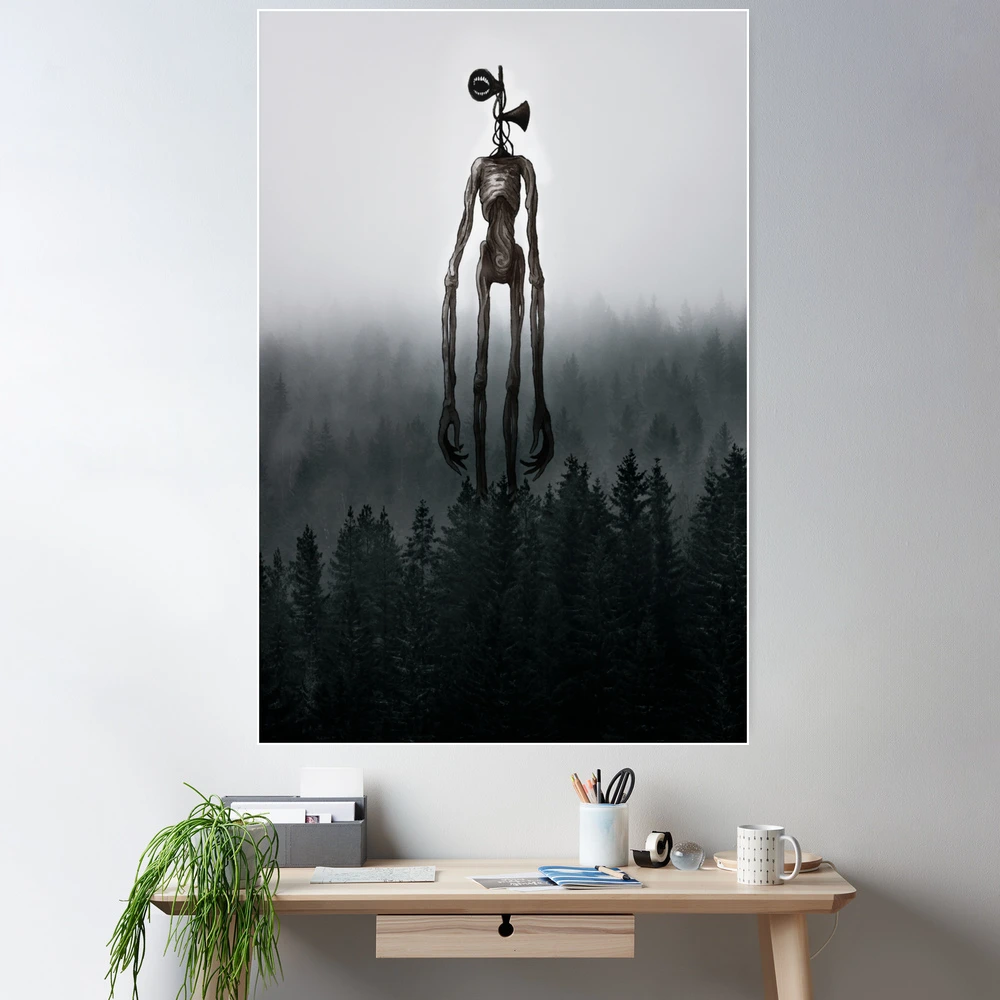 Siren Head in the forest Poster for Sale by touchofdestiney