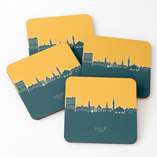 Item preview, Lille France Skyline designed and sold by ArtPrints.