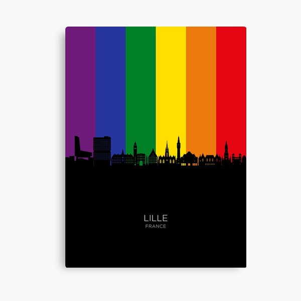 Vista previa del artículo con la obra «Lille France Skyline», diseñado y vendido por ArtPrints.