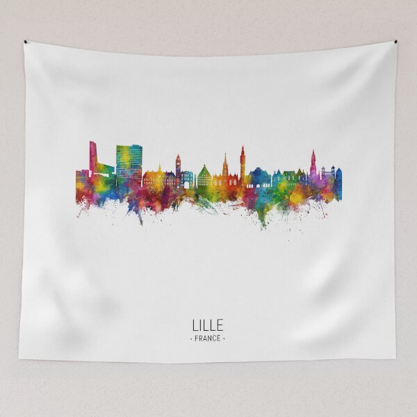 Item preview, Lille France Skyline designed and sold by ArtPrints.
