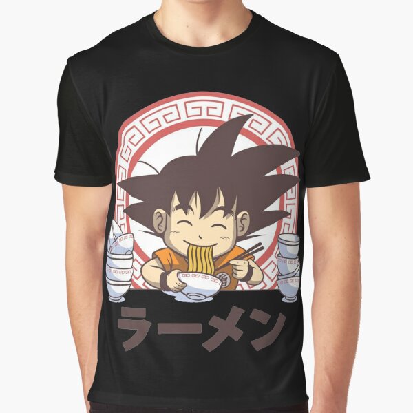 Luffy Goku Eating Ramen T Shirt By Artbymin Redbubble