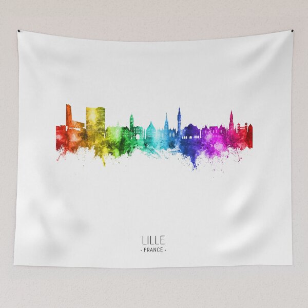 Item preview, Lille France Skyline designed and sold by ArtPrints.