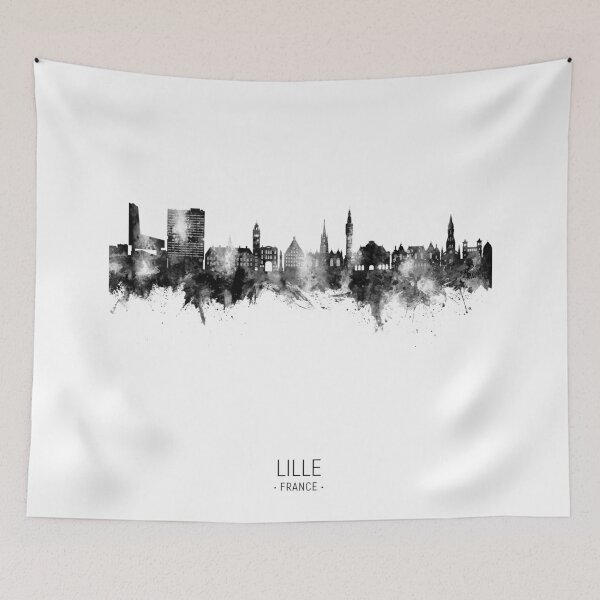 Item preview, Lille France Skyline designed and sold by ArtPrints.