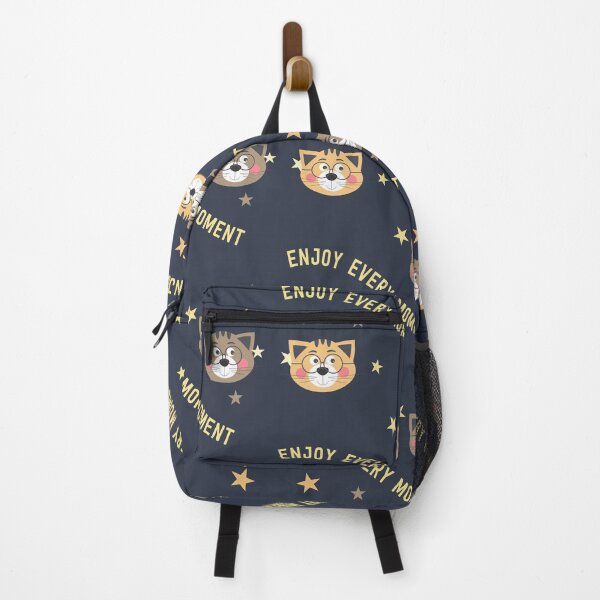 Item preview, Decorative pattern with text and cats on the dark background designed and sold by Victoria Riabov.
