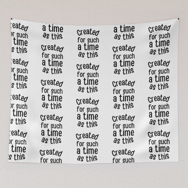 Item preview, Created For Such A Time As This Simple Black Design designed and sold by SweetAndSpice.