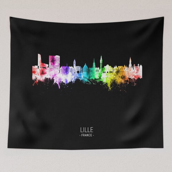 Item preview, Lille France Skyline designed and sold by ArtPrints.