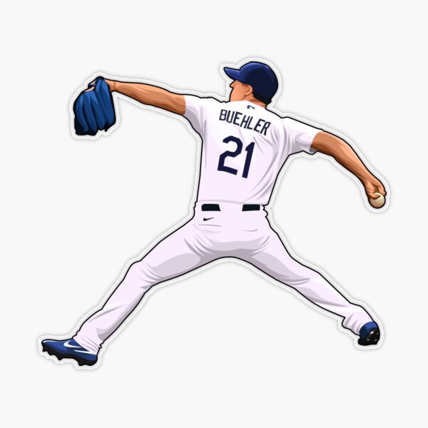 Walker Buehler New Power Pitches Sticker for Sale by SpeedFean