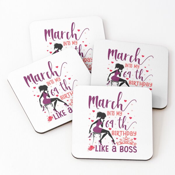 Item preview, March into my 64th birthday like a boss For Women & Man T-Shirt design designed and sold by TshirtStoreBD24.