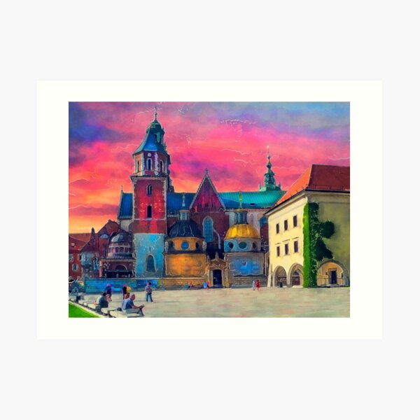 Cracow Wawel art Art Print