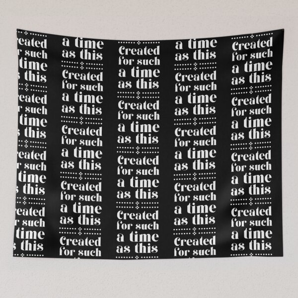 Item preview, Created For Such A Time As This Vintage White Design designed and sold by SweetAndSpice.