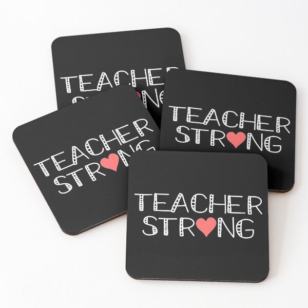 Item preview, Teacher Strong Cute Heart Inspirational Quote Teacher Appreciation Day Gifts designed and sold by alenaz.