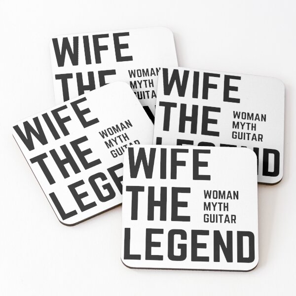 Item preview, WIFE THE WOMAN THE MYTH THE GUITAR LEGEND sarcastic quote GREETING CARD [P-Q 163][845]  designed and sold by HIPNOTIZAR  CRAFTS.