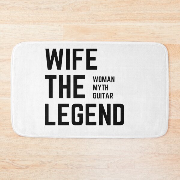 Item preview, WIFE THE WOMAN THE MYTH THE GUITAR LEGEND sarcastic quote GREETING CARD [P-Q 163][845]  designed and sold by HIPNOTIZAR  CRAFTS.