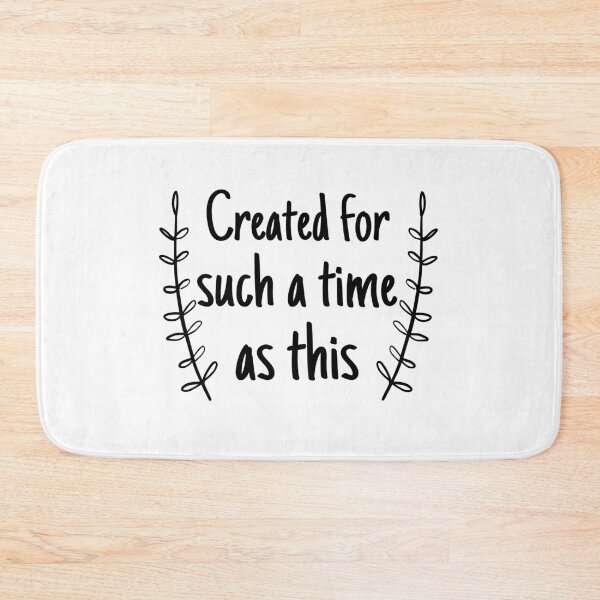 Item preview, Created For Such A Time As This Leaves Black Design designed and sold by SweetAndSpice.