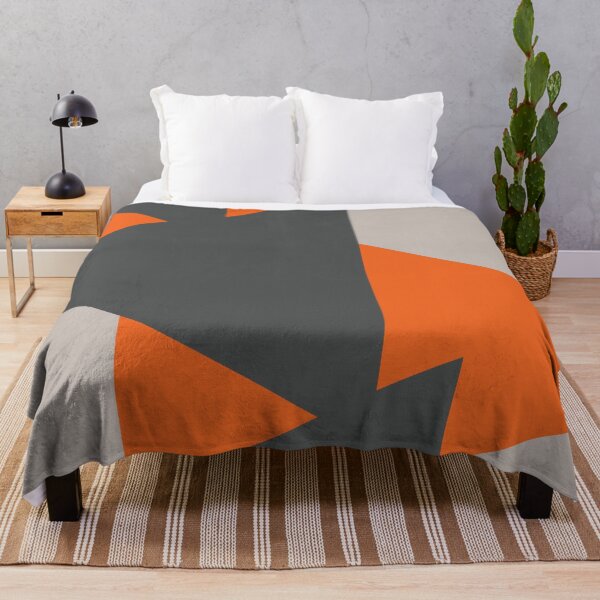 Item preview, Orange and Grey Triangles designed and sold by sylviabosky.