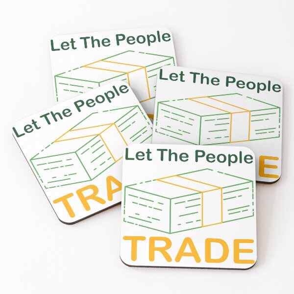 Item preview, Let The People Trade | Dark Green and Yellow font designed and sold by Qestar.