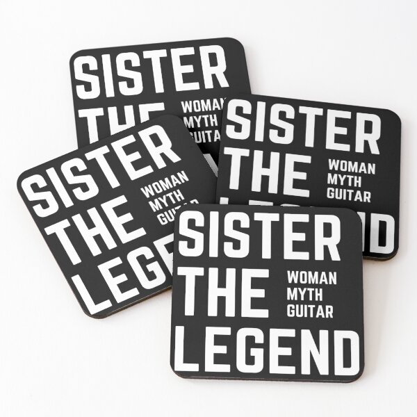 Item preview, SISTER THE WOMAN THE MYTH THE GUITAR LEGEND sarcastic quote GREETING CARD [P-Q 164B][848]  designed and sold by HIPNOTIZAR  CRAFTS.