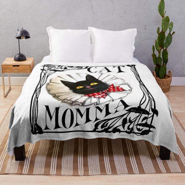 Item preview, Cat Momma Black Cat Bow Tie Art Nouveau  designed and sold by ScienceNStuff.