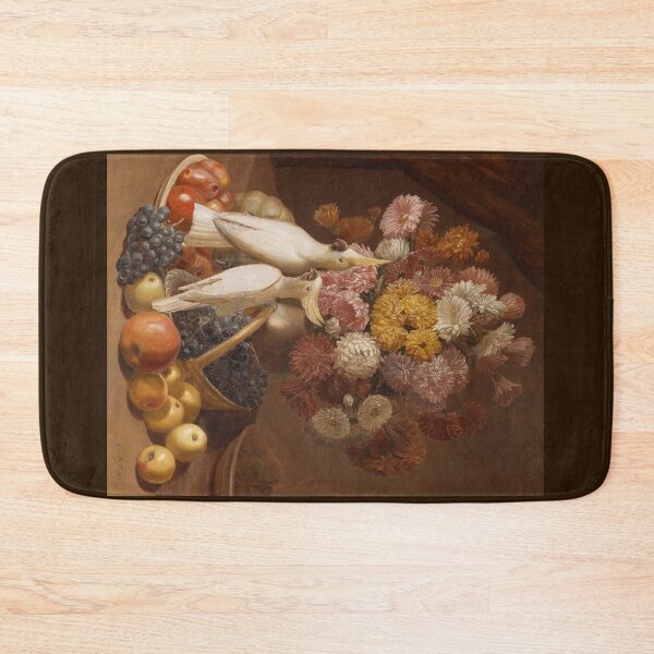 Item preview, Still Life with Flowers with Fruit and Cockatiels By Leopold von Stoll 1842 designed and sold by Amanda1775.