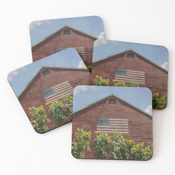 Item preview, Flags, Barns and Sunflowers designed and sold by Andrea Swiedler.