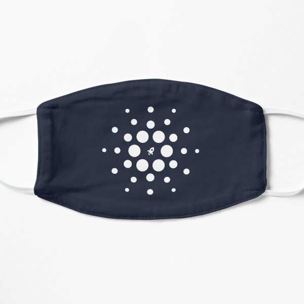 Cardano - Crypto Apparel - Cryptocurrency - to the moon Flat Mask