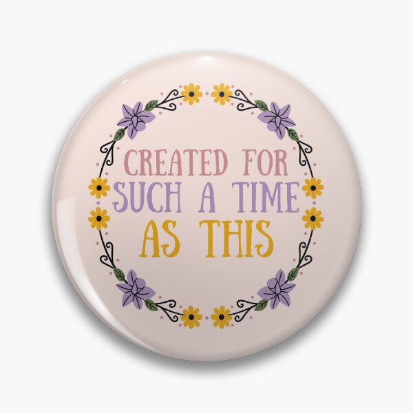 Item preview, Created For Such A Time As This Wreath of Flowers Design designed and sold by SweetAndSpice.