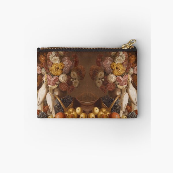 Item preview, Still Life with Flowers with Fruit and Cockatiels By Leopold von Stoll 1842 designed and sold by Amanda1775.