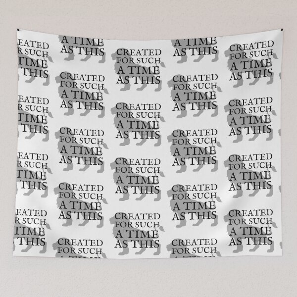 Item preview, Created For Such A Time As This Lion Black Design designed and sold by SweetAndSpice.
