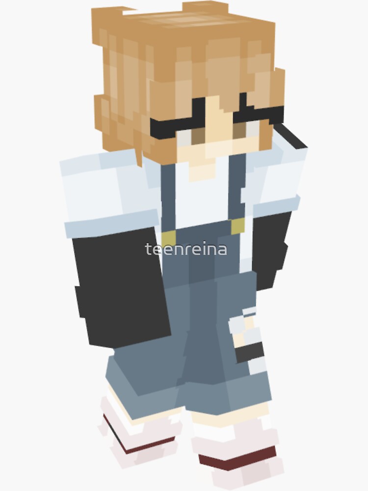 Niki Nihachu Minecraft Skin Sticker For Sale By Teenreina Redbubble 0789