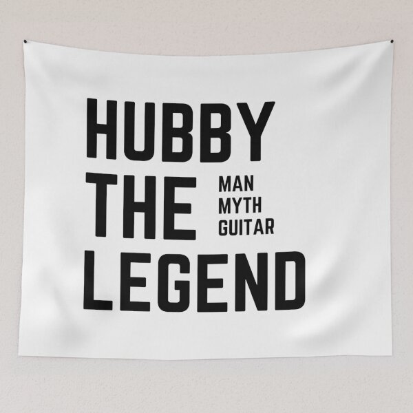 Item preview, HUBBY THE WOMAN THE MYTH THE GUITAR LEGEND sarcastic quote GREETING CARD [P-Q 165][849]  designed and sold by HIPNOTIZAR  CRAFTS.