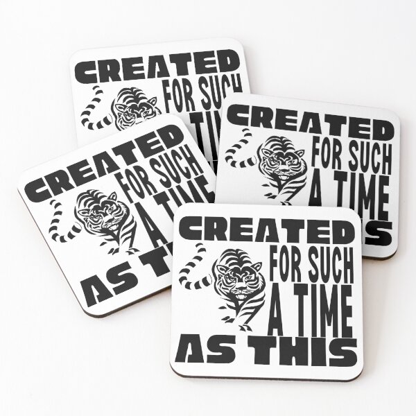 Item preview, Created For Such A Time As This Tiger Black Design designed and sold by SweetAndSpice.