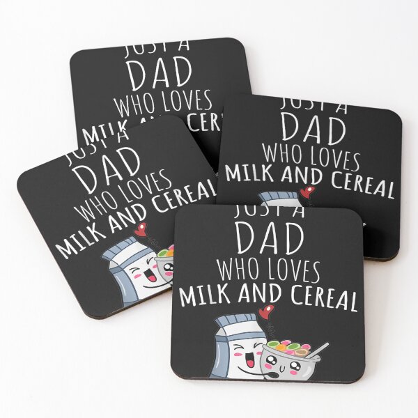 Item preview, JUST A DAD WHO LOVES MILK AND CEREAL designed and sold by ALISONABBOTTAU.