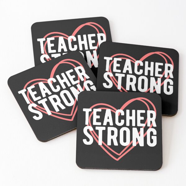 Item preview, Teacher Strong Inspirational Quote Great Teacher Appreciation Day Gift with Cute Hearts Graphic designed and sold by alenaz.