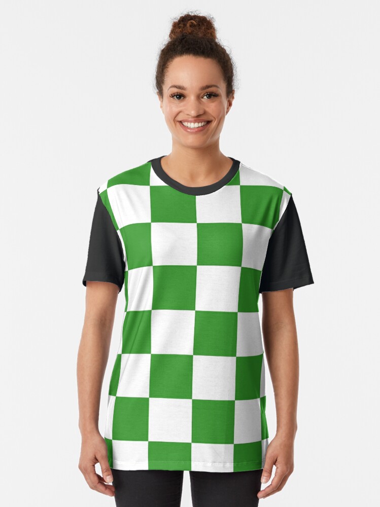 red and green checkered shirt