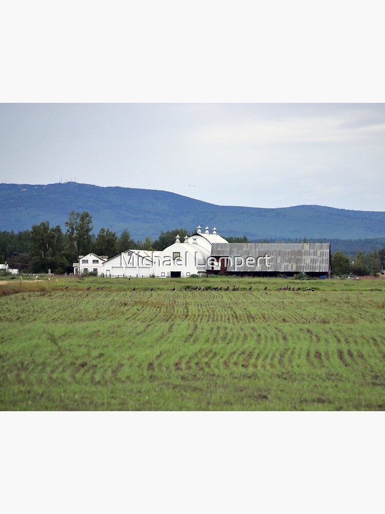 "Dairy Farm in Fairbanks, Alaska" Sticker for Sale by Carchitekt